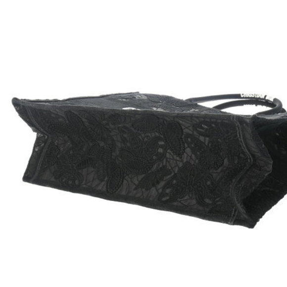 CHRISTIAN DIOR Book Tote Large Black Handbag Un - Picture 4 of 12